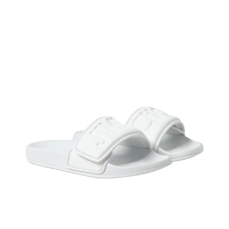 Jimmy Choo Slide Slippers Women's White-2