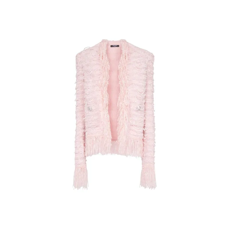 BALMAIN FW22 Jackets Coats Women's Pink-0
