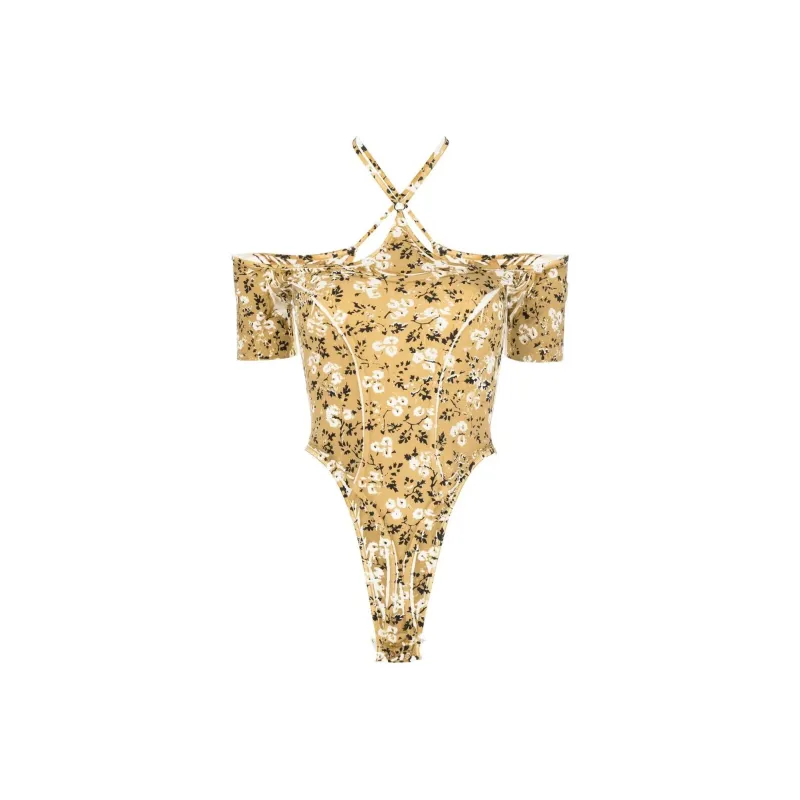 KNWLS Floral print Halterneck Body-0
