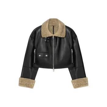 NANUSHKA Jemma Bonded Shearling Jacket