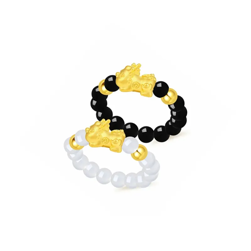 JOYDINNY Colored Glaze Rings Unisex-0