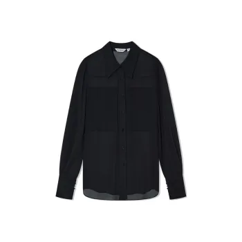 COVERINS Chiffon Shirt Women's Black