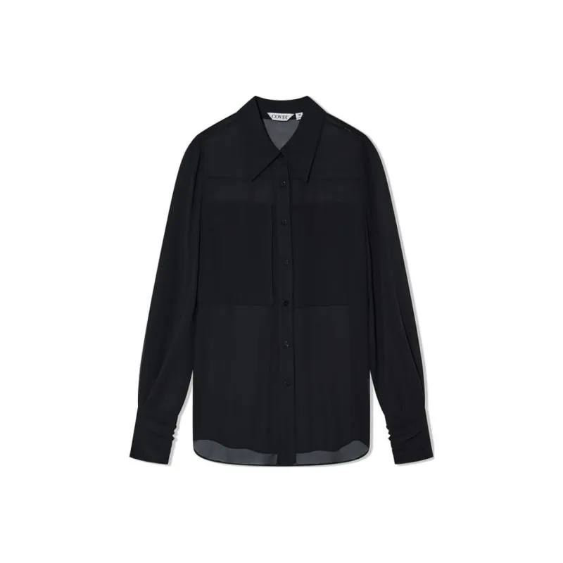 COVERINS Chiffon Shirt Women's Black-0