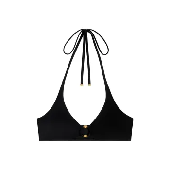 CELINE Triomphe Ring Triangle Bikini Top