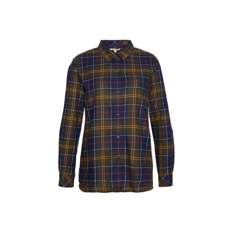 BARBOUR FW24 Shirt Women's Khaki Plaid-0