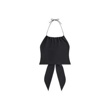 KITH Women's 2024 Summer Collection SS24 Myra Halter Top Camisole Women's Black