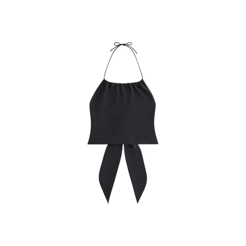 KITH Women's 2024 Summer Collection SS24 Myra Halter Top Camisole Women's Black-0