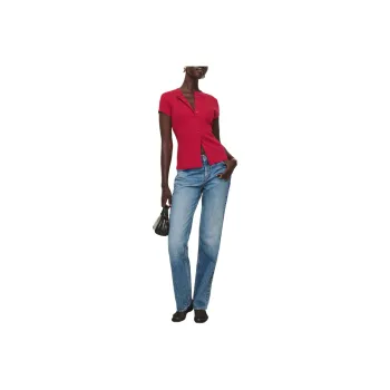 REFORMATION Raelynn Knit Top Knitwear Women's Lipstick Color
