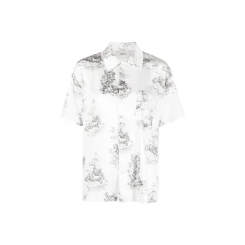 COPERNI Toile De Jouy print Satin Shirt