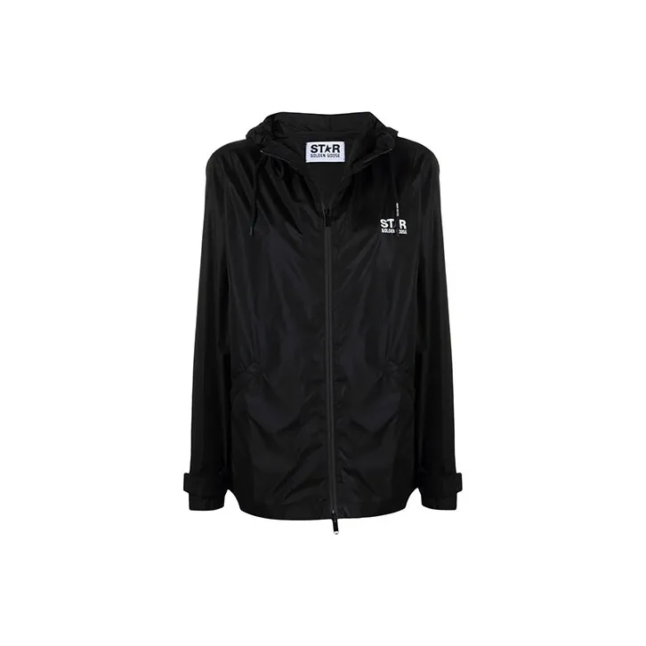 Golden Goose Star Printed Hooded Windbreaker-0
