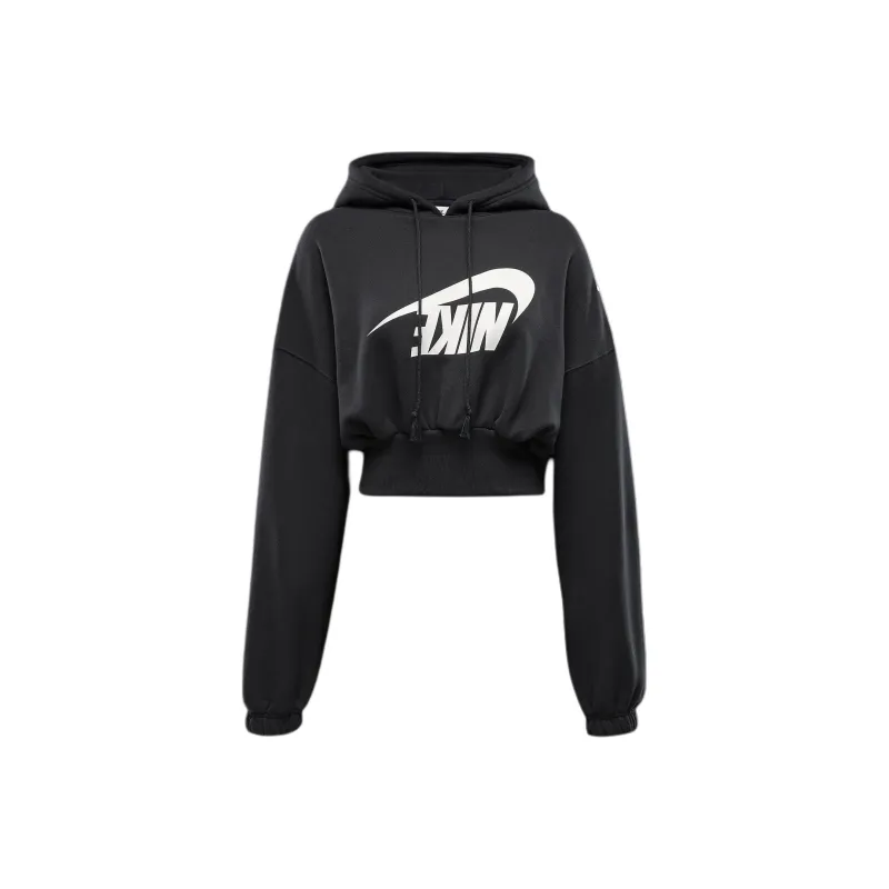 Nike Sportswear Women's Oversized Cropped French Terry Pullover Hoodie-0