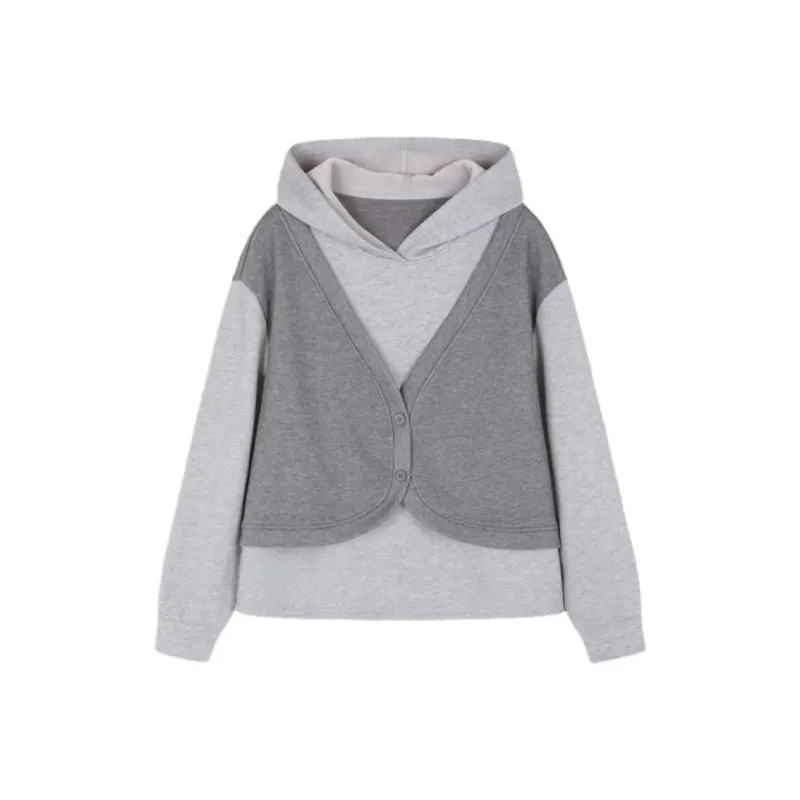 IHIMI Sweatshirt Women's Light Gray-0