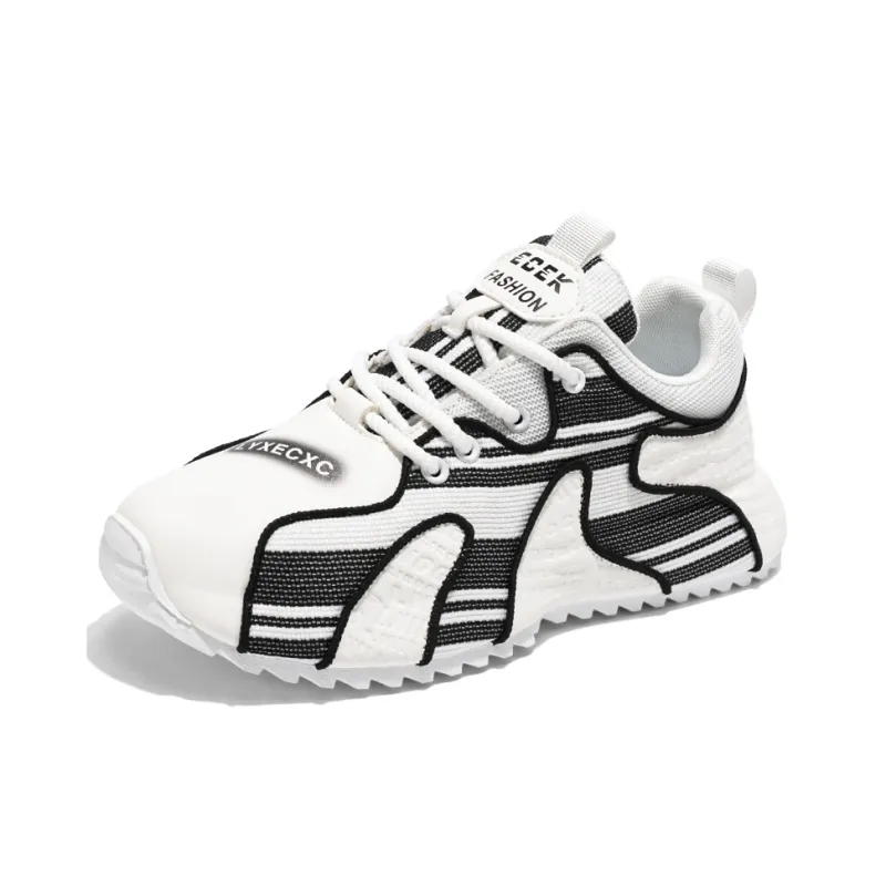 AMICNIEGD Breathable And Wear resistant Low Top Chunky Sneakers Men's-14