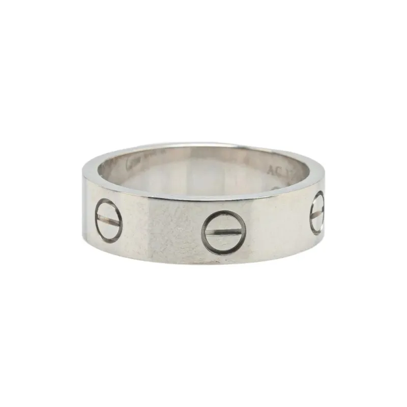 Cartier 2010s 18K White Gold Love Ring-1