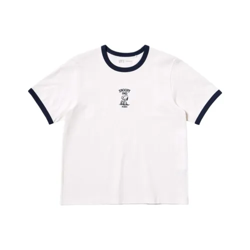 UNIQLO X PEANUTS Co branded Series T Shirt Women's White