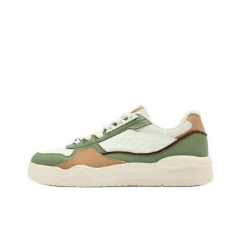 QIAODAN Dry Slip Resistant Cushioning Lightweight Low Top Skateboard Shoes Men's White Green