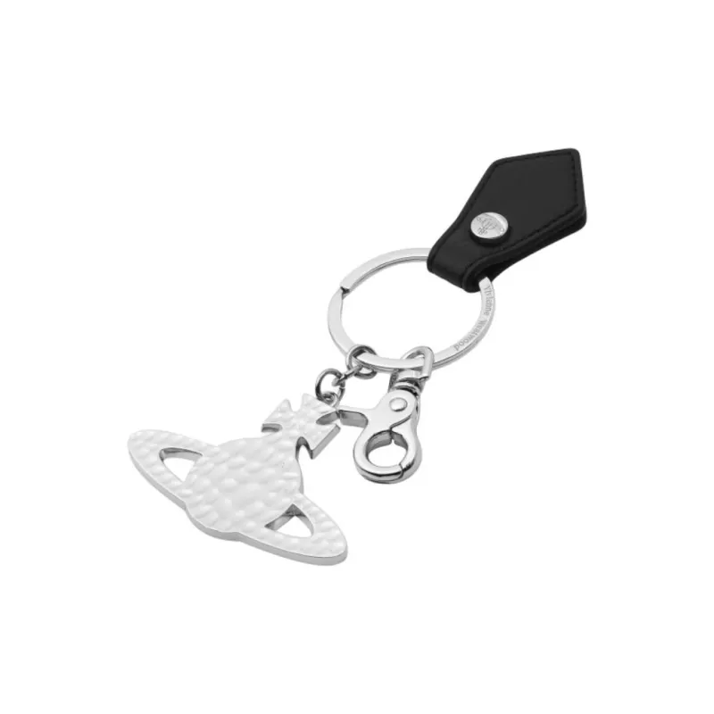 Vivienne Westwood Polyurethane, Brass Keychains Unisex Silver-1