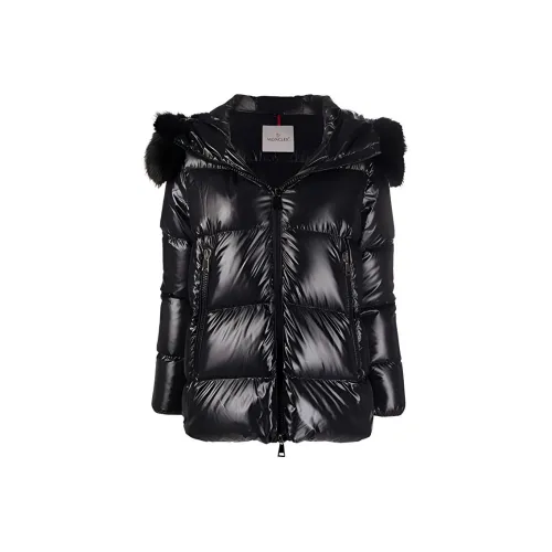Moncler Faux fur Trimmed Hooded Puffer Coats