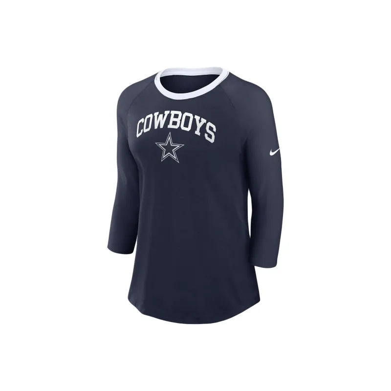 Nike Dallas Cowboys Women's Nike Nfl 3/4 Sleeve T Shirt-0