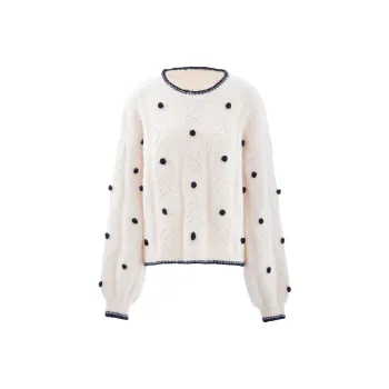 Blovelan Knitwear Women's Cocoa White