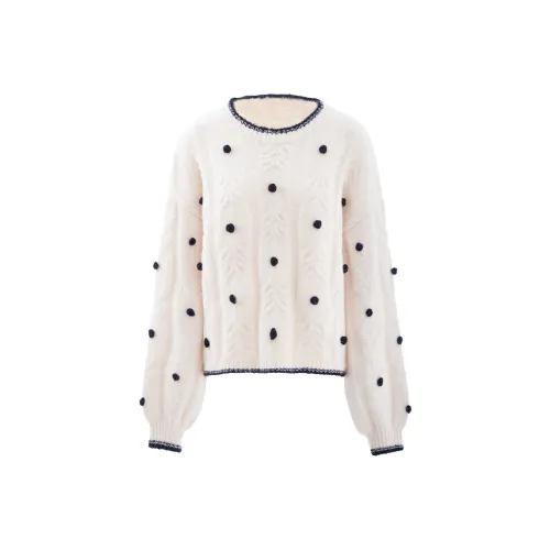 Blovelan Knitwear Women's Cocoa White
