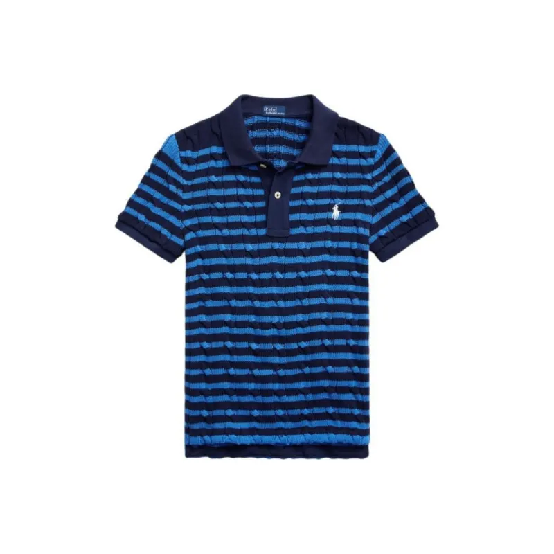 Polo Ralph Lauren Striped Cable knit Polo Shirt-0