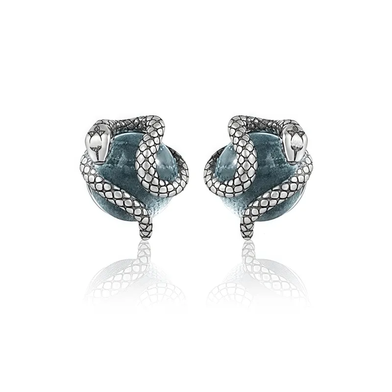 KING OF BLING 925 Sterling Silver Stud Earrings Unisex-6