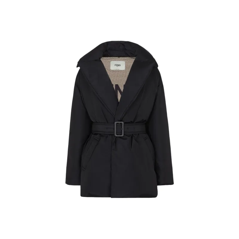 FENDI Logo embroidered Coat-0