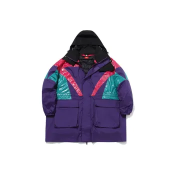 LiNing Down Jackets Women's Gentian Purple Raspberry Red