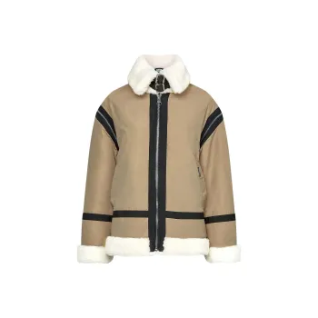 KARL LAGERFELD / Karl Lagerfeld Jeans X Cara Delevingne Faux fur Biker Jacket