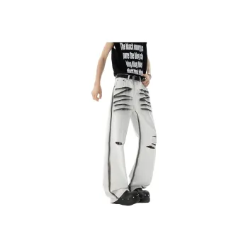 WKOOG Jeans Unisex White