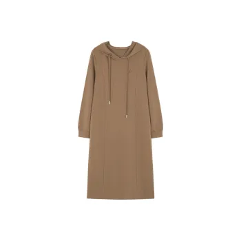 Mo Han Yi Mei Long Sleeved Dresses Women's Light Coffee
