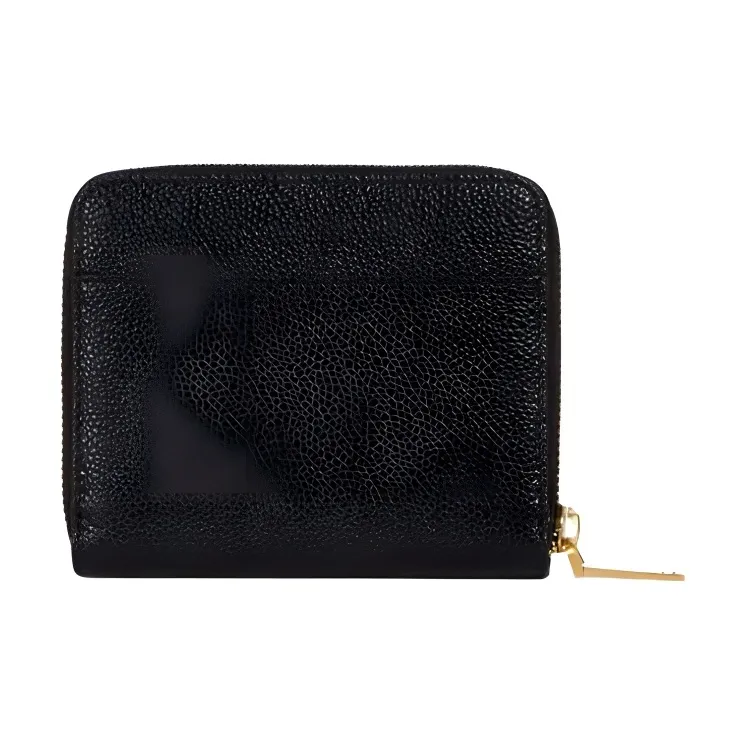 THOM BROWNE Logo Embossed Zipped Wallet-1