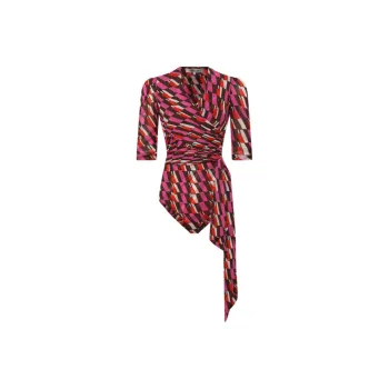 DVF Diane Von Furstenberg FW23 Bodysuits Women's Red