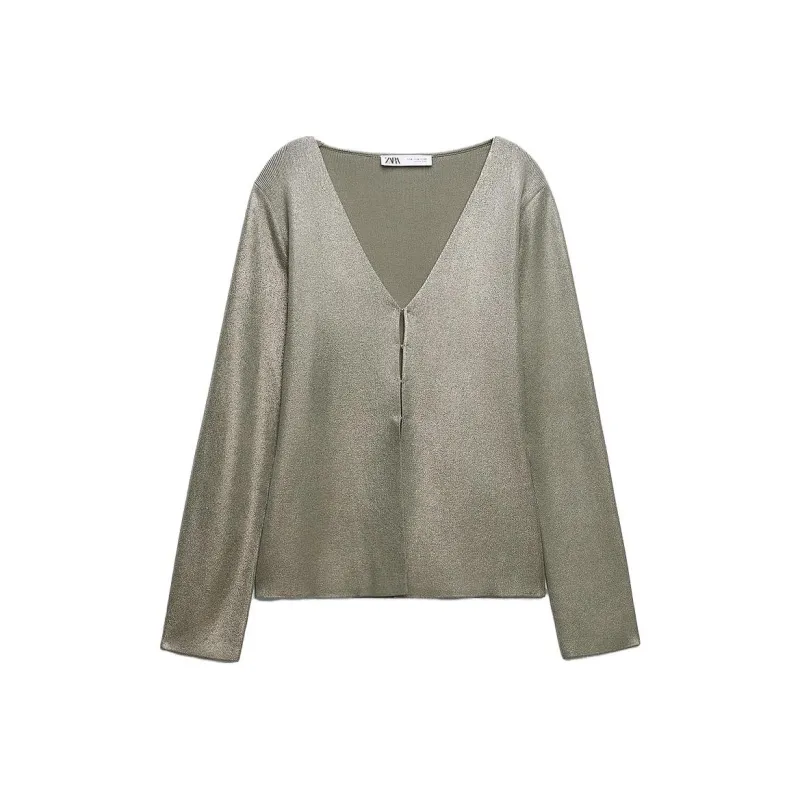 ZARA Knitwear Women's Silver-0