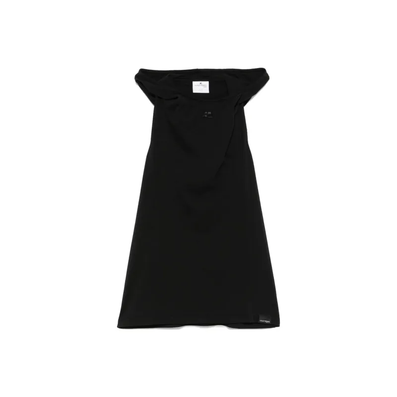 COURREGES Logo Embroidered Tank Top-0