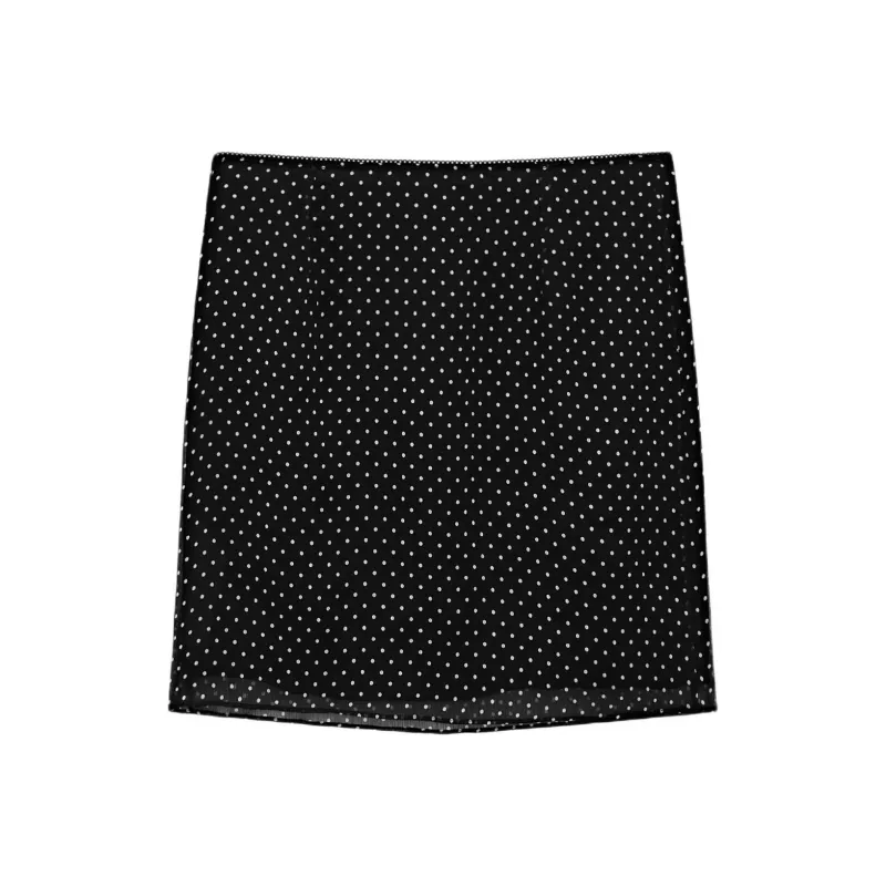 Massimo Dutti Casual Short Skirts Women's Black-1