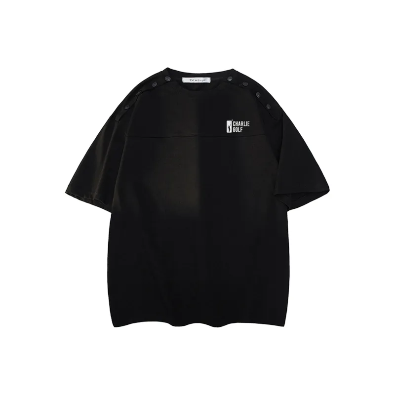 CHARLIE GOLF T Shirt Unisex Black-0