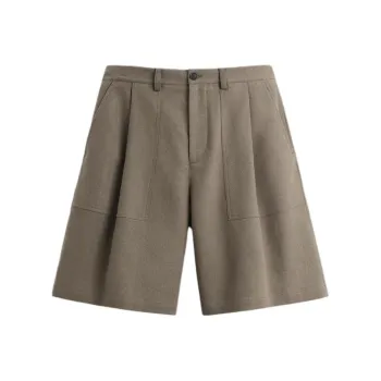 ZARA Casual Shorts Men's Zebra Print Brown