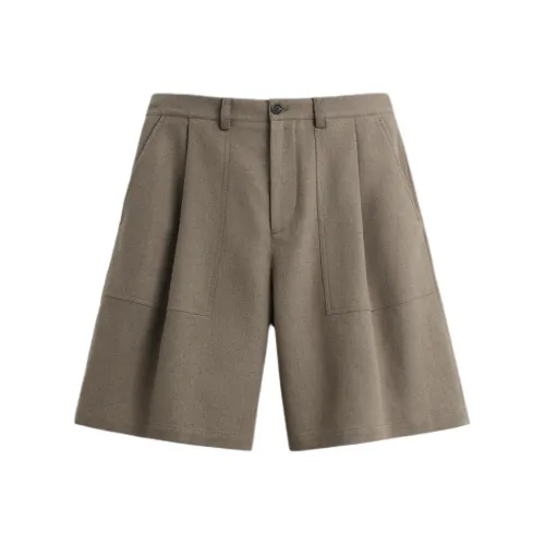 ZARA Casual Shorts Men's Zebra Print Brown