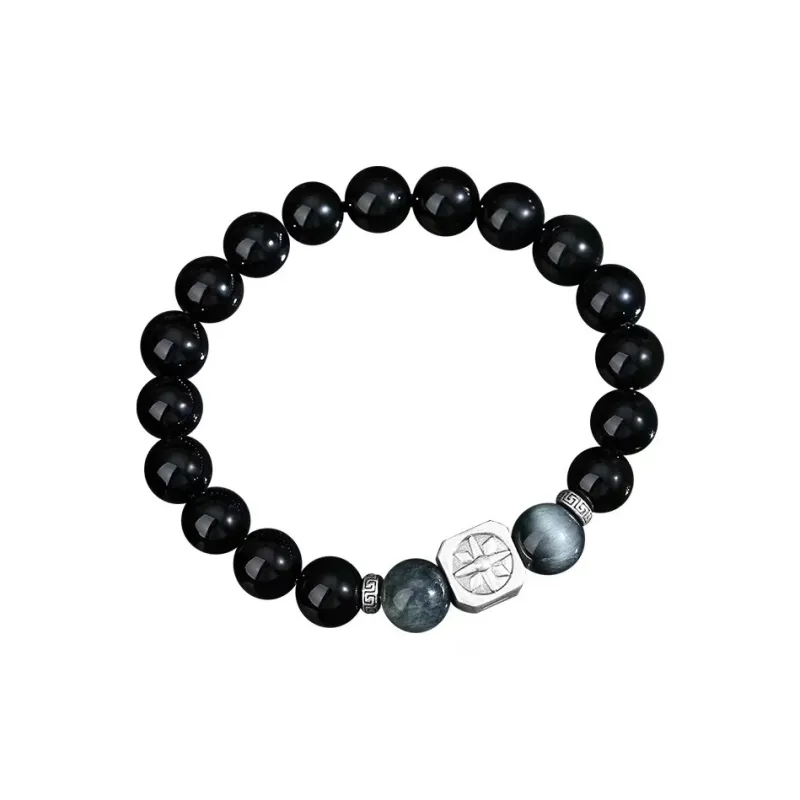 MUSHIFEN Obsidian Bracelets Men's-0
