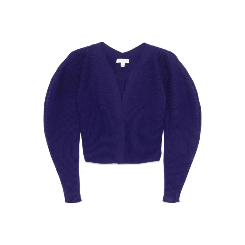 Alaia Ribbed Cardigan-0