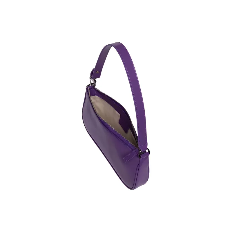 By Far Rachel Leather Handbag, Shoulder Bag Women's Purple-3