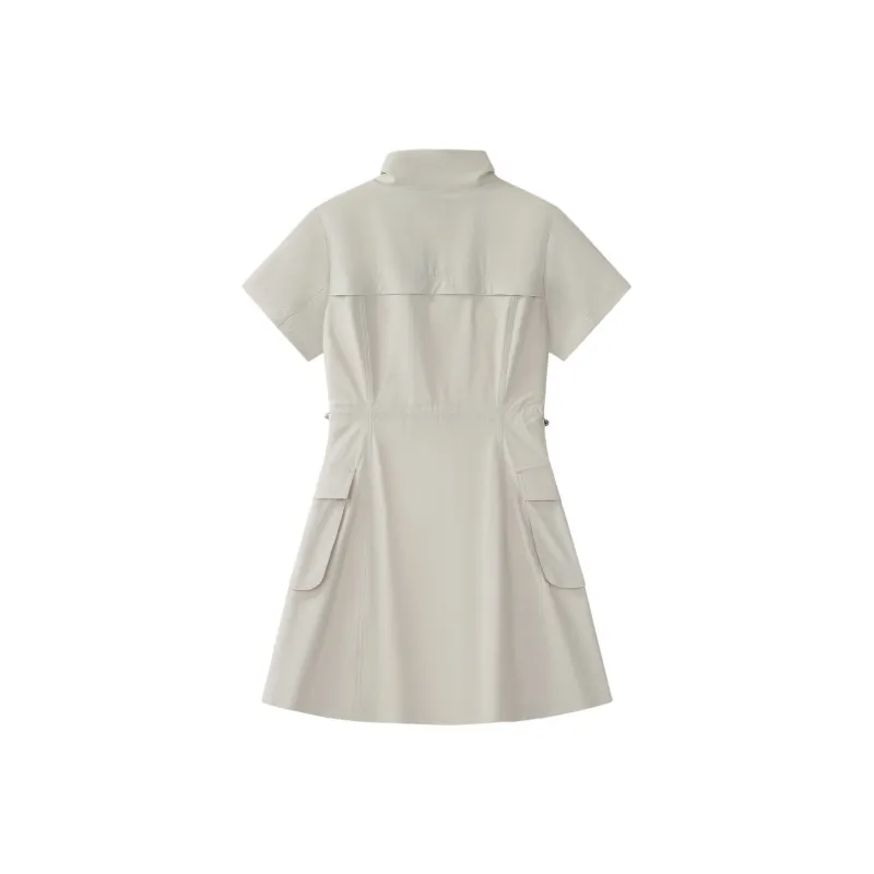FILA FUSION FILA FUSION XWORKWEAR SS25 Short Sleeved Dress Women's Wheat Beige Khaki-1