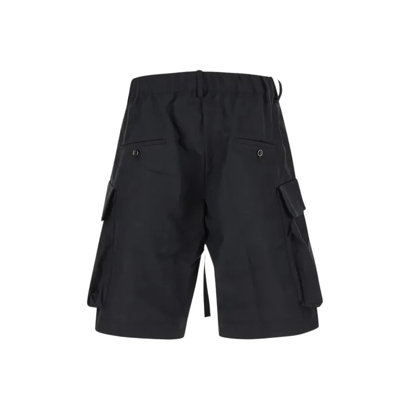 UMA WANG Drawstring waist Cargo Shorts-1