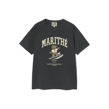 MARITHE FRANCOIS GIRBAUD Raglan Sleeve T Shirt Women's Charcoal Gray