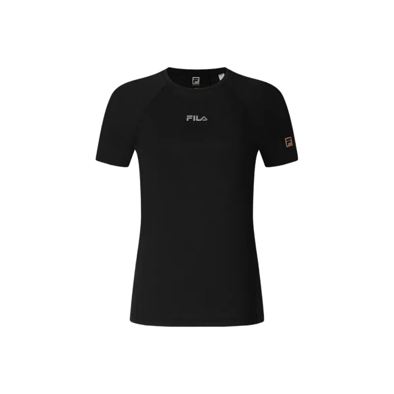 FILA Fitness Raglan Sleeve T Shirt Women's Pitch Black-0
