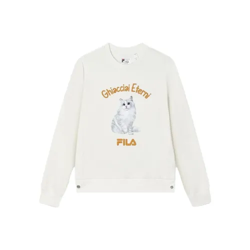 FILA Sweatshirts Women's Light Beige White