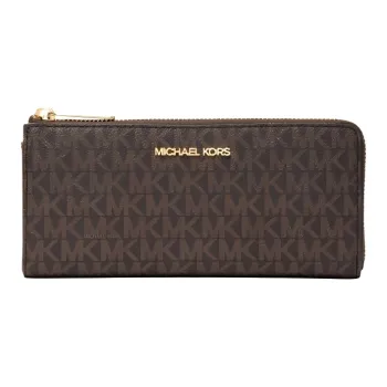 MICHAEL KORS MICHAEL KORS Handbag Collection Jet Set Travel Canvas Wallet Women's Acorn Brown