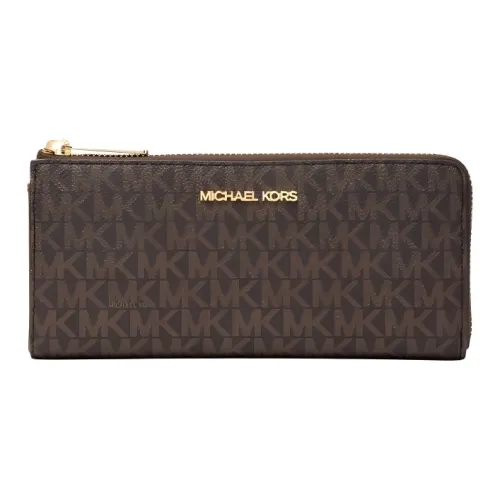 MICHAEL KORS MICHAEL KORS Handbag Collection Jet Set Travel Canvas Wallet Women's Acorn Brown